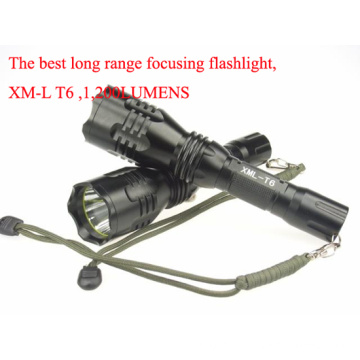 Top Class Super Long Range Focusing Rechargeable LED Torch